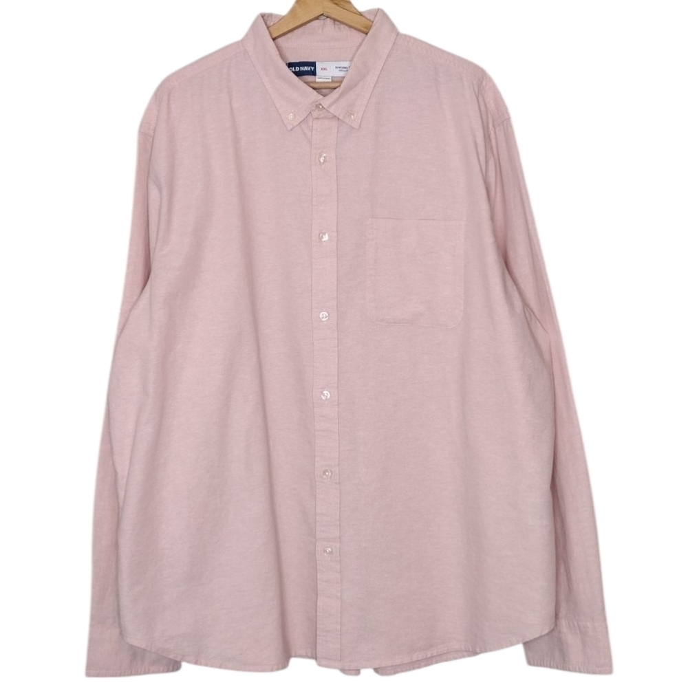 NWT Old Navy Everyday Regular Fit Long Sleeve Casual Button Down Shirt Sz XXL